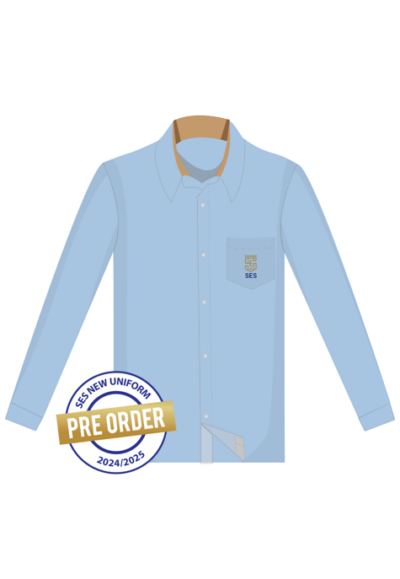 SES BLUE OXFORD SHIRT L/S Y7-Y11 MTM