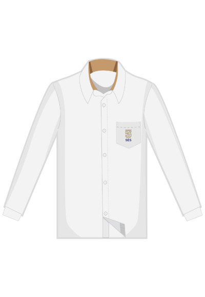 SES WHITE SHIRT L/S Y12-Y13 MTO