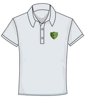 AGS WHITE POLO SHIRT Y3- Y4