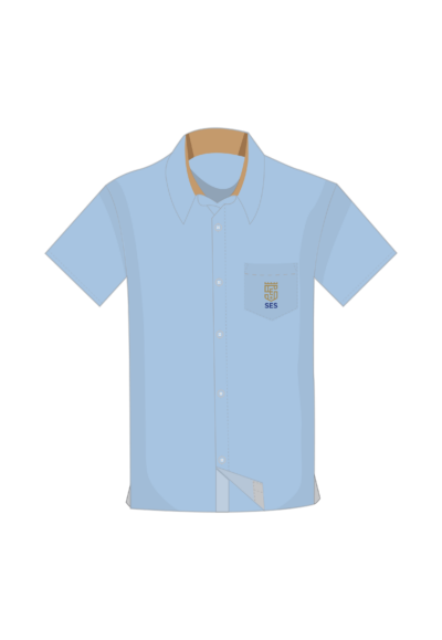 SES BLUE OXFORD SHIRT S/S Y3-Y6